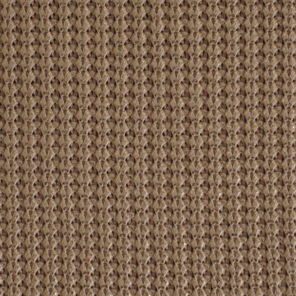 Rippenstrick dick Baumwolle Mix metallic kupfergold beige